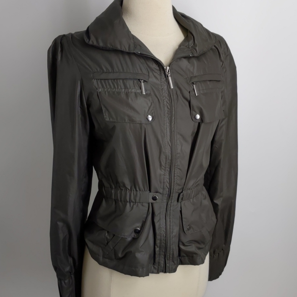 DEPT charcoal gray windbreaker-sz L